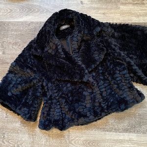 ALEMBIKA faux fur jacket, M